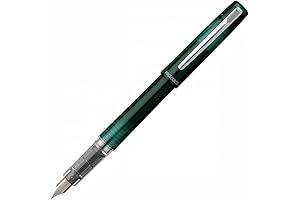 Prefounte Platinum Prefounte Fountain Pen With Glossy Black Accents