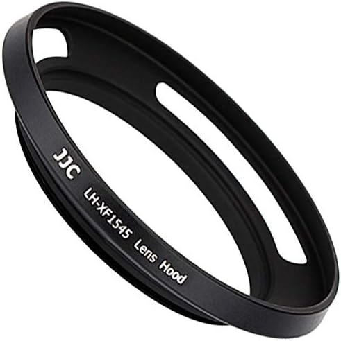 JJC Aluminium Lens Hood (Black) Compatible with Fujifilm Fujinon XC-15-45 mm F3.5-5.6 OIS PZ and Other Lenses with 52 mm Filter Thread - Replacement for Fuji LH-XF1545