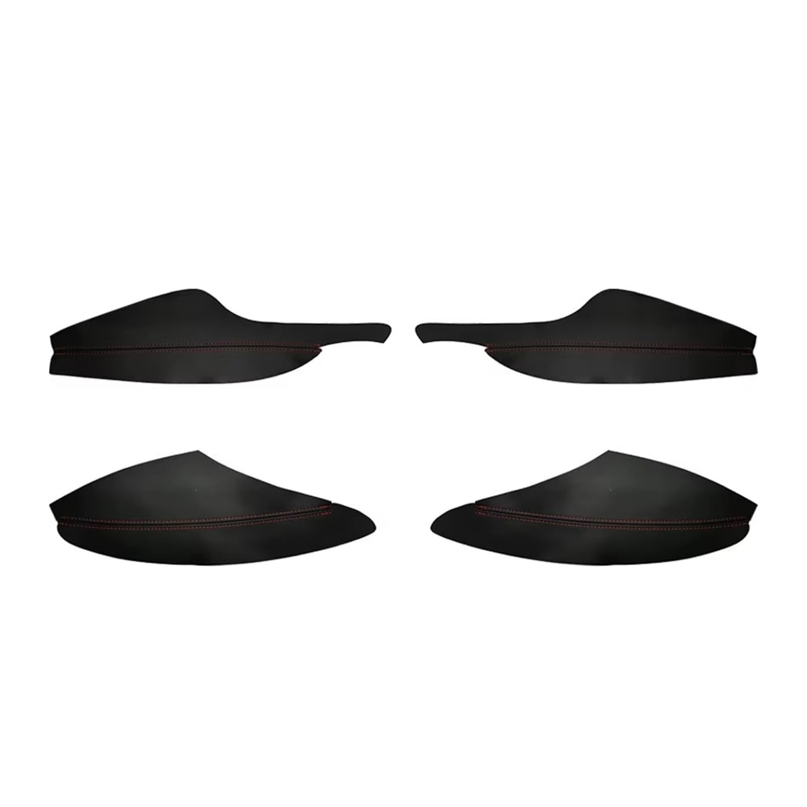 PBPLZWVWA Car Inside Door Handle Pull Trim Cover for for Corolla 2019-2024 Car Door Armrest Panel Skin Cover Trim Door Armrest Cover(Red Line 4Pcs)
