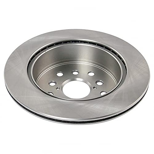 Image of TRQ Rear Brake Pad and Rotor Set Ceramic Vented Rotors