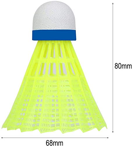 Foto von SenluKit Pro-Nylon Federball, 12er Dose, Premium Gänsefeder Badminton Set, Bälle Naturfederbälle mit hoher Stabilität und Haltbarkeit, Federball Training Badmintonbälle für Bewegung, Unterhaltung