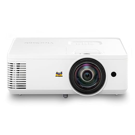 ViewSonic 3800 Lumens SVGA High Brightness Projector for Home and Office with HDMI Vertical Keystone (PA503S), SVGA, Single, White/gray