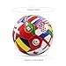 Soccer Ball Size 5 Football, 8.5 Inch National Flag Soccer Ball, Waterproof PVC Youth Adult Training Football for League Game Training Practice or Gift.