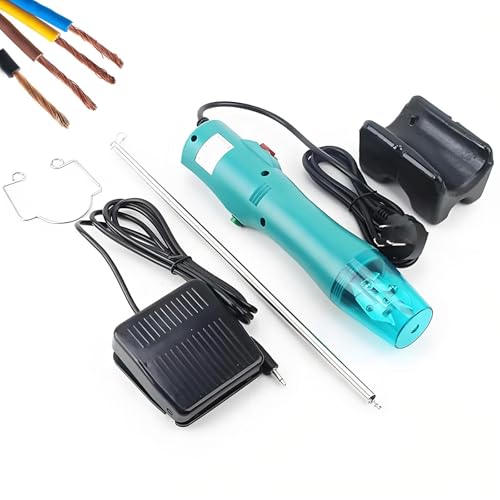 Eoweiot Handheld Electric Wire Twister with Adjustable Speed and Foot Switch, Ideal for Electronic and Copper Wire Projects