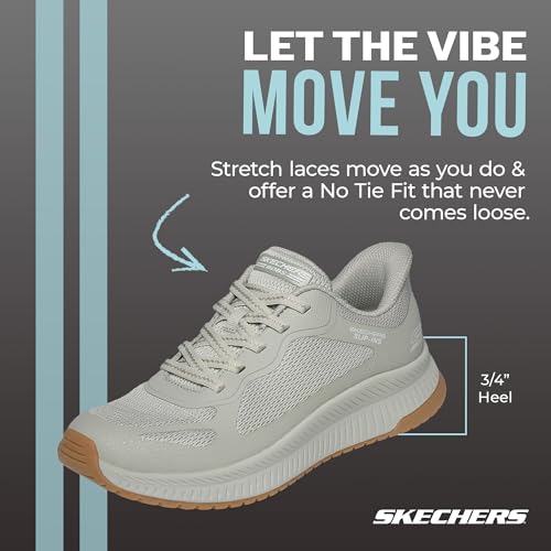 Skechers Hands Free Slip-Ins: Bobs Squad 4 - Staple Look, OLV, 7