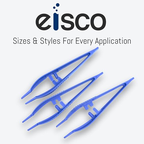 Pince à épiler jetables en plastique EISCO Labs pour trousse de secours - 7