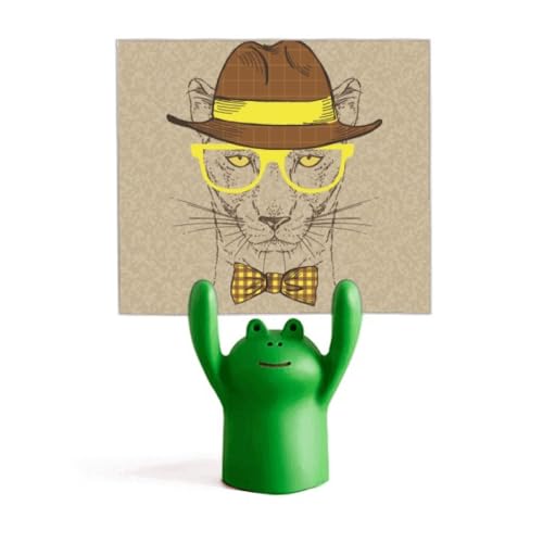 Porte-mémo léopard et grenouille pour ne plus perdre vos notes de bureau