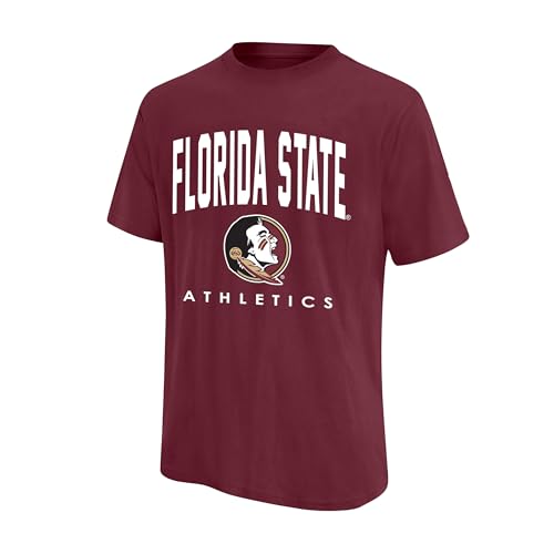 Ultra Game NCAA Official Men's Super Soft Game Time T-Shirt - Unisex, Florida State University, Team Color, 2XL