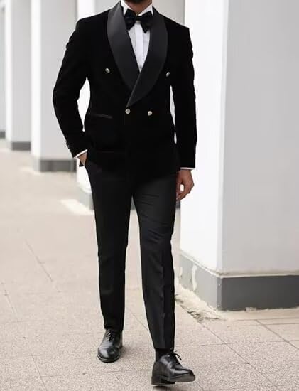 Mens Jacket Paisley Shawl Lapel Double Breasted Blazer Jacket Slim Fit Prom Tuxedo3