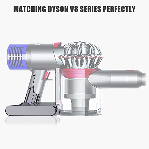 Image of Designed for Dyson V8 Battery Replacement 21.6V 8.0Ah Compatible with Dyson V8 Animal Battery Replacement V8 Motorhead V8 Fluffy SV10 Carbon Fiber Vacuum Cleaner