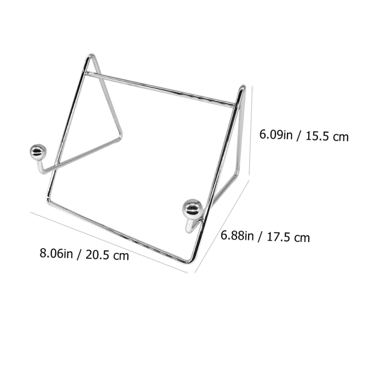 ABOOFAN 1Pc Silver Recipe Rack Vertical Kitchen Supply for Organizing Menus Magazines Notebooks Space Saving Stand for Home Restaurant Use