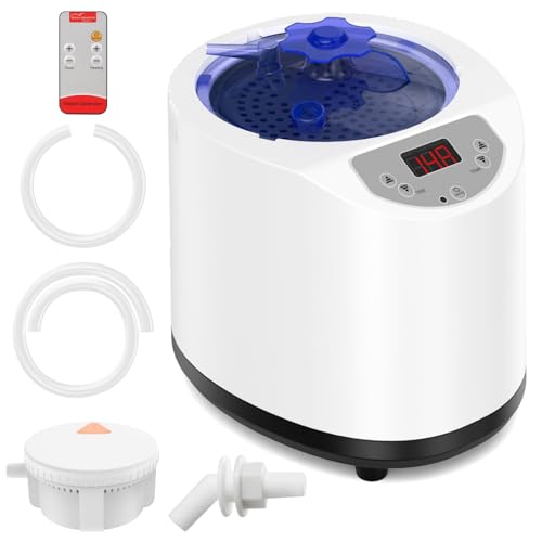 Sauna Steamer Machine 3L Portable Sauna Steamer 1200W Steam Generator for Sauna Home Sauna Steamer Pot with 15 Heating Levels Remote Control Timer Steam Cup Sauna Heater Sauna Accessories