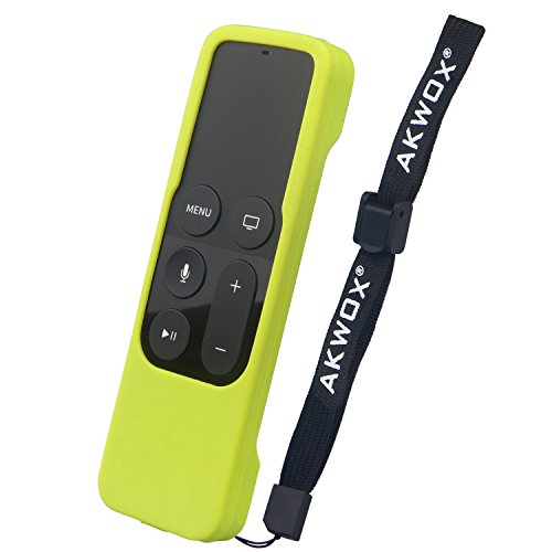 Remote Case For Apple Tv 4Th/4K 5Th Generation, Akwox Light Weight [Anti Slip] Shock Proof Silicone Remote Cover Case With Lanyard (Green) - Not For Series 6 Gen 2021 #TOP5