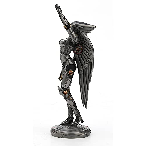 Estatua estilo Art Deco Steampunk Angel de 9 5/8 pulgadas miniatura 5