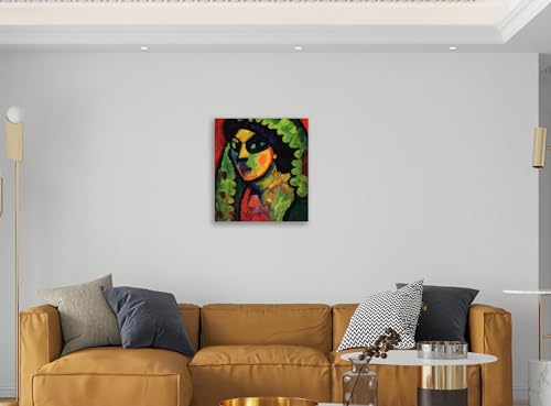 Tableau abstrait impression sur toile pour salon moderne 80x95cm