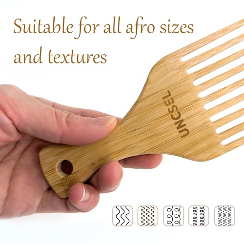 Peine Afro para peinar y desenredar cabello rizado miniatura 7