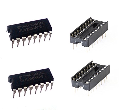 e4u ULN2003A 7 Channel High Voltage High Current Driver IC + IC Base - 2 Pieces (B07C4THQKK) Amazon Price History, Amazon Price Tracker