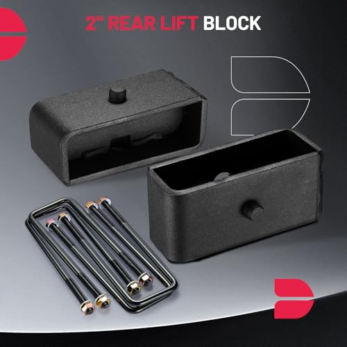 BDFHYK Leveling Lift Kits Compatible with Toyota Tacoma, 3" Front and 2" Rear Leveling Lift Kit for 1995-2004 Tacoma 2WD 4WD, 6061 T6 Aluminum Billet Strut Spacers, 6 Lug Wheel Bolt Pattern Only by BDFHYK - Image 3