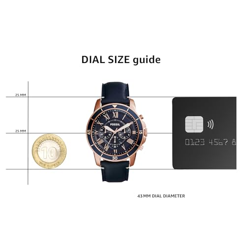 Fossil-Men-Leather-Grant-Sport-Analog-Blue-Dial-Watch-Fs5237-Band-Color-Blue