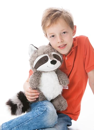 NICI 41141 Kuscheltier Waschbär Rod 35cm-Plüschtier für Mädchen, Jungen&Babys-Flauschiges Stofftier zum Kuscheln, Spielen und Schlafen-Schmusetier Forest Friends