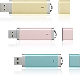 3 Pack 64GB Flash Drive USB Drive Thumb Drive 64 GB USB Flash Drive Jump Drive 64G Flash Drives Photo Memory Stick Pen Drive Zip Drive Pink Yellow Blue