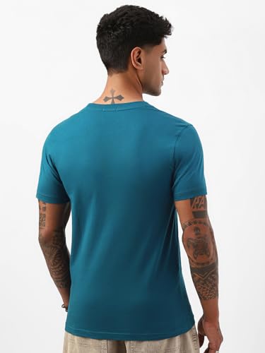 Image of Bewakoof Men's 100% Cotton Solid Regular Fit Half Sleeve Round Neck T-Shirt | Tshirt for Men Cotton| Casual Wear | Street Wear
