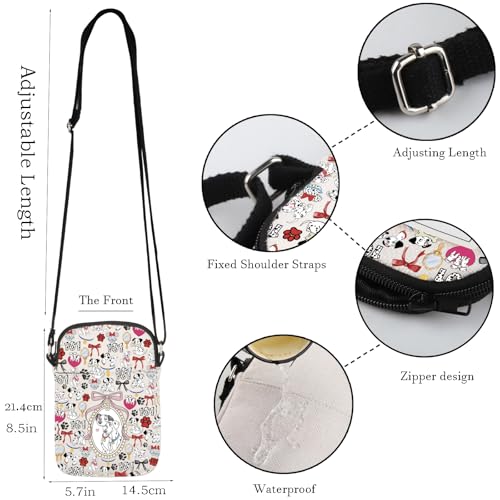 WCGXKO Dog Messenger Bag Cartoon Gift Crossbody Purses Bag2
