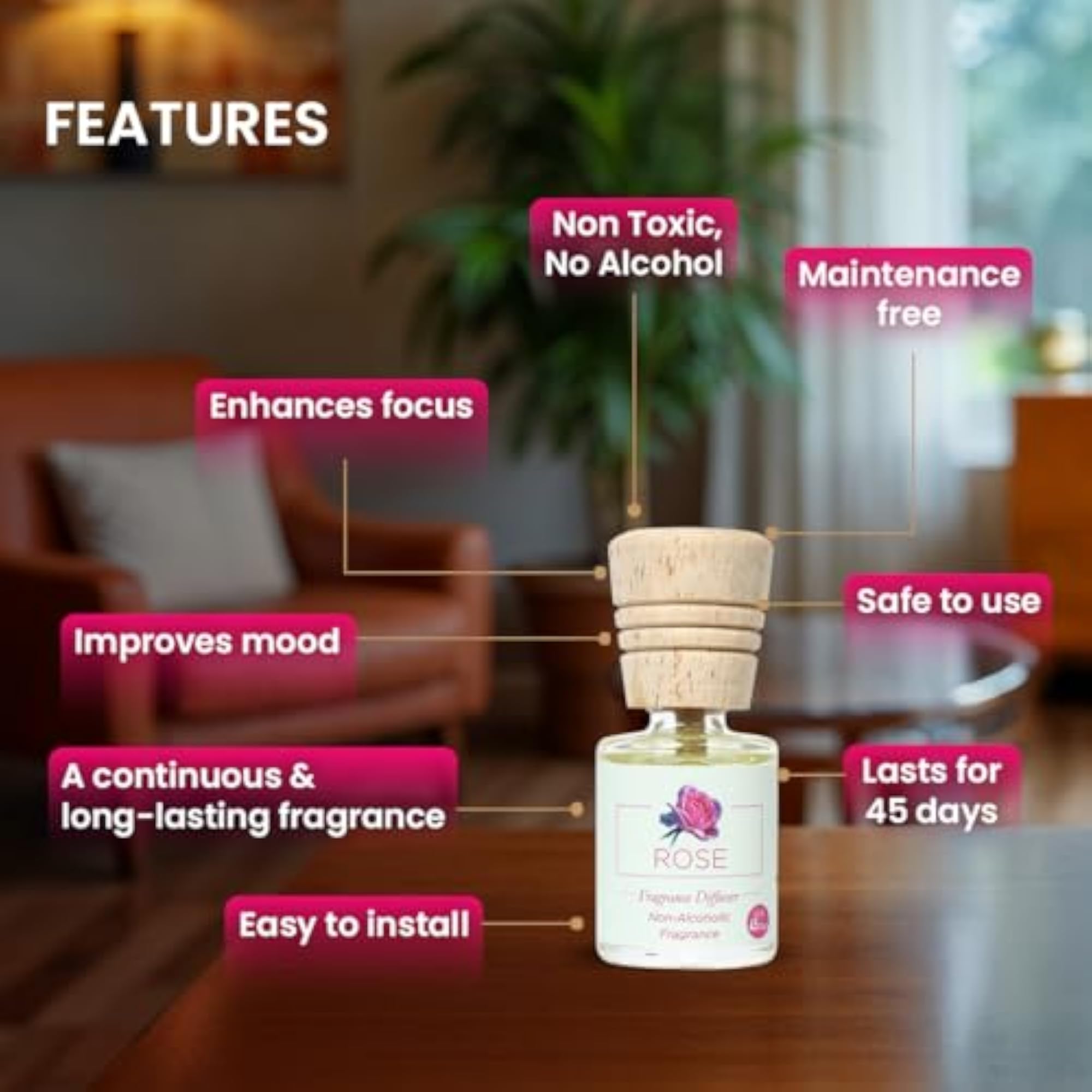 Fragrance Diffuser Oil Set, 5 x 10ml