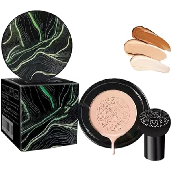 CC Cushion Air Cream с грибовидной насадкой, увлажняющий корректор с грибовидной губкой, простое нанесение, длительное увлажнение, осветляет и выравнивает тон кожи для всех типов (натуральный)