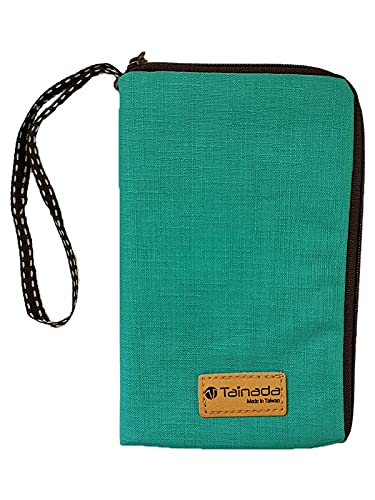 Image of Taianda Women Phone Wristlet Wallet Pouch, Zippered Dual Slots (Turquoise)