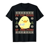 Funny Duck with Knife Meme - I'm the Boss Ugly Christmas T-Shirt
