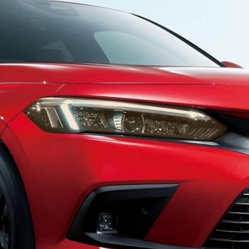 LDGSUPH film pour phares Film protecteur transparent fumé noir pour phares de voiture Pour HONDA Pour Civic 11e génération 2022 (TPU)