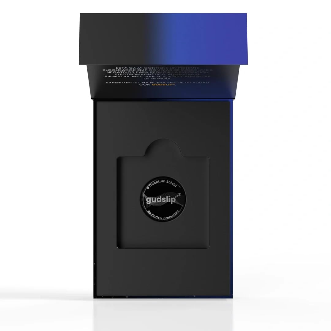 Quantum Shield – Gudslip - Protector Antirradiación EMF para Móvil, WiFi y Dispositivos Electrónicos – Bloquea Ondas Electromagnéticas y 5G – Escudo de Protección Energética para el Cuerpo