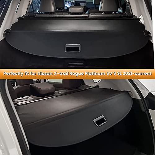 image for E-cowlboy Trunk Cargo Cover for Nissan Rogue S SV SL Platinum 2021 202