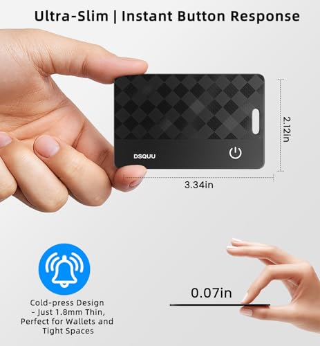 Wallet Tracker Card Air-Tag (iOS Only) Ultra-Thin 0.07in IP68 Waterproof Bluetooth Tracker for Wallets, Passport, Work with Apple Find My, Wireless Charging, Anti-Loss Card Locator iOS Only (1 Pack) - image 5