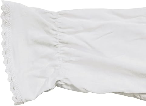 Amazon.com: Quinfoil Girls White Nightgown Lace Square Neck Dress