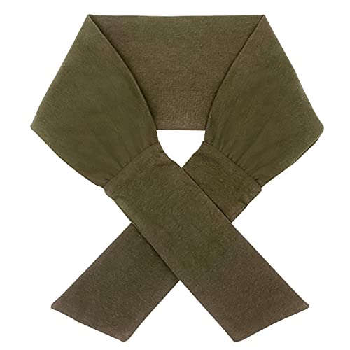 Kitsch Eco-Friendly Adjustable Cotton Headbands For Women | Wide Headbands For Women | Holiday Gift | Women's Stretchy Headbands | Bow Headbands For Women | Hair Accessory | 2Pc Head Bands Set (Moss) #TOP5