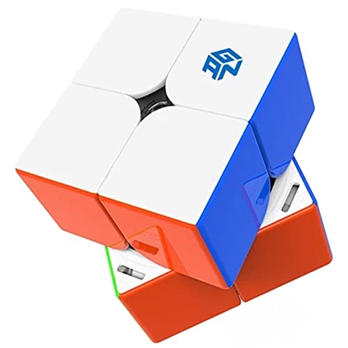 Bokefenuo GAN251 M Pro 2x2 Magnetic Speed Puzzle Cube Stickerless Gan 251 M Pro 2x2x2 Cube 63 Magnets Toys fro Kids Frosted Surface