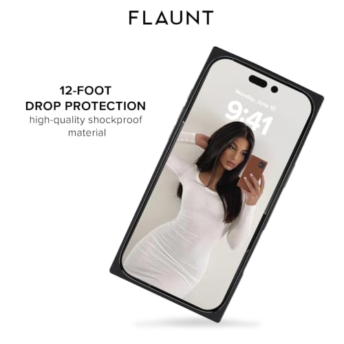 FLAUNT Official Square iPhone 18 Pro Case -Tortoise Shell w/Black Sides - image 4
