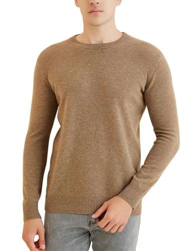 Sweater for Men 100 Percent Merino Wool Knitted Sweater Long Sleeve Pullover Classic Crew Neck Knitwear3