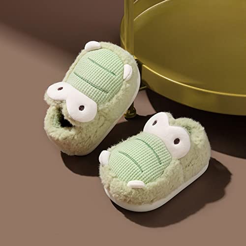 EnJoCho UnisexKids House Shoes Girls Boys Home Slippers Warm Dinosaur House Slippers for Toddler and Infant Lined Shoes2