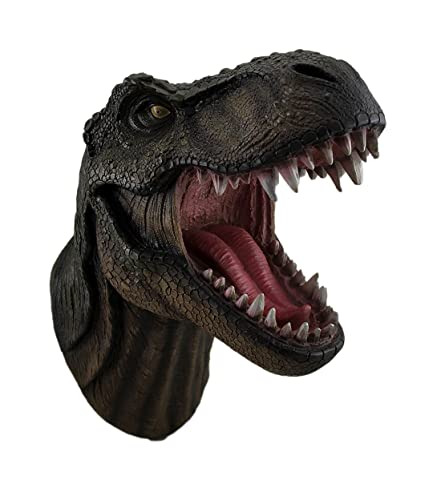 Busto Decorativo de Pared T-Rex de Resina