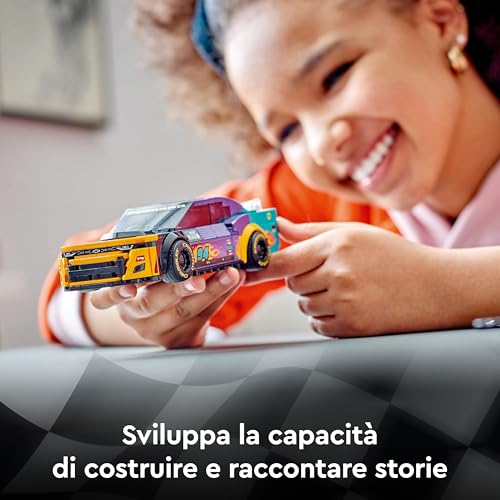Speed Champions NASCAR Next Gen Chevrolet Camaro ZL1, Modellino di Auto da Costruire, Macchina Giocattolo da Collezione con Minifigure del Pilota, Giochi per Bambini e Bambine da 9 Anni 76935 - Lego - Immagine 5