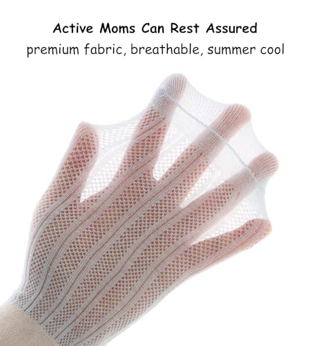 Toddler Girls Boys Mid Calf Socks Summer Stretch Seamless Breathable Thin Mesh Socks 5 Pairs4