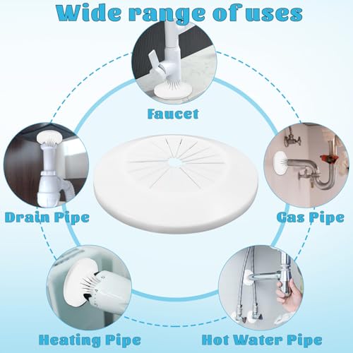 6 Stück Heizungsrohr Rosette Rosetten Für Heizkörperrohre Heizungsrohr Verkleidung Heizungsrohr Abdeckung Rohrabdeckung Klapprosette Rohrmanschette Weiß Für Heizkörperrohre Verkleidung Heizkörper