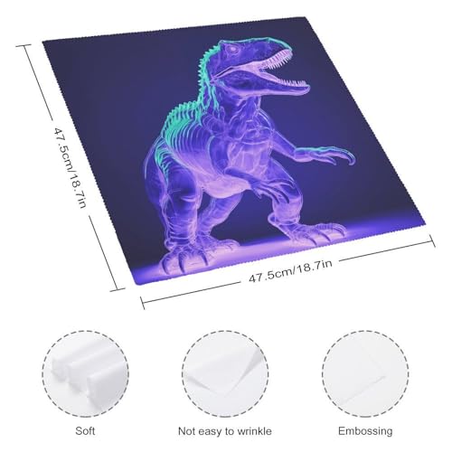 Servilletas de Tela Estilo Dinosaurio Verde 47.5x47.5 cm 1 unidad miniatura 2