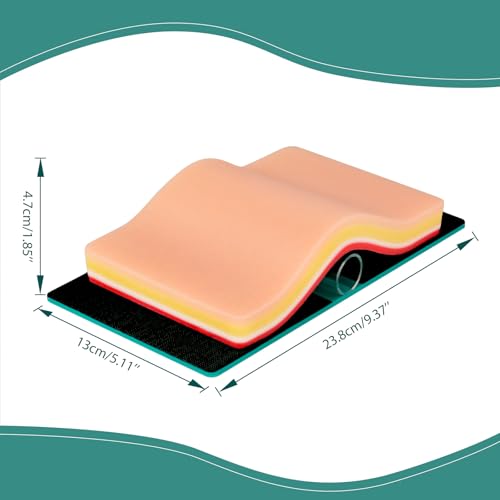 Image of DIY Suture Training Pad with Advanced 5-Layer Skin Simulation & Magic Tape Tension Base, Suture Practice Pad for Medical Students and Nurses - Light