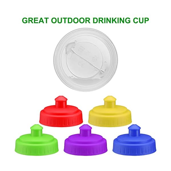 100 Pack Water Bottles Bulk 20 oz Reusable Plastic Water Bottles with Pull Top Cap Dishwasher Safe Sports Drinking Bottle for Fitness, Hiking, Cycling, or Gym Workout - Image 4