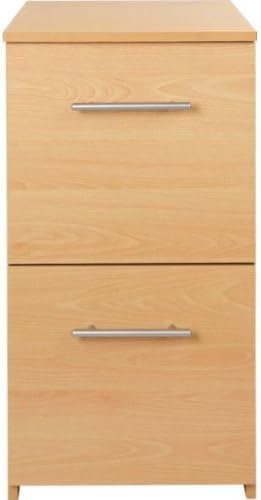 Essentialz HSB Value Range 2 Drawer Filing Cabinet - Beech Effect with Microfibre HSB Cleaning Glove by Essentialz