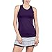 SOFIBELLA UV Colors Womens Tennis Tank Top Blue L